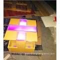 Hot sale movable small coffee table with LED light